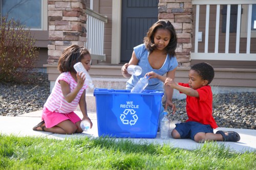 Recycling and donating furniture items during clearance